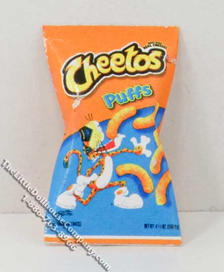 (image for) Miniature Bag of Cheese Puffs for Dollhouses