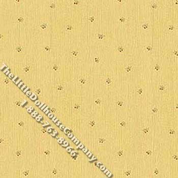 (image for) Hanna Jacobean Dots Pattern Miniature Wallpaper for Dollhouses