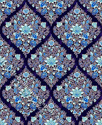 (image for) Holland Floral Pattern Miniature Wallpaper for Dollhouses