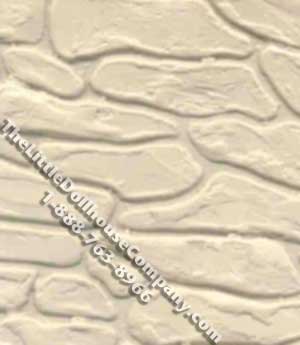(image for) Miniature 24"x14" Patterned Gray Sheet Fieldstone for Dollhouses