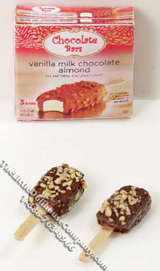 (image for) Miniature Chocolate Frozen Pops Box w/2 Bars for Dollhouses