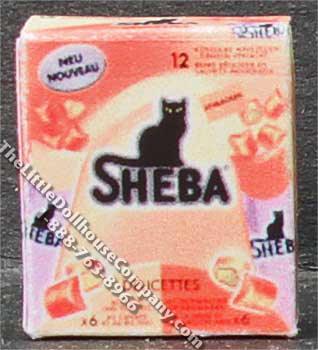 (image for) Miniature Box of Cat Food for Dollhouses
