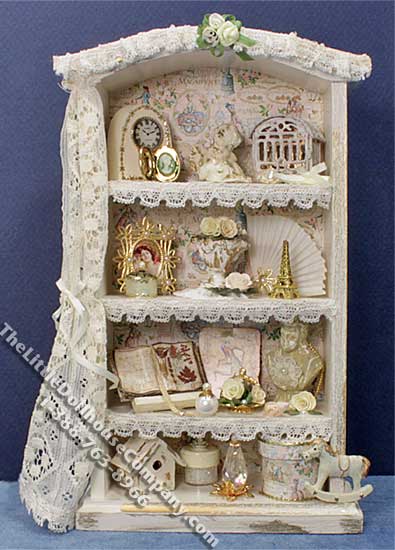 (image for) Miniature Curiosity Cabinet for Dollhouses