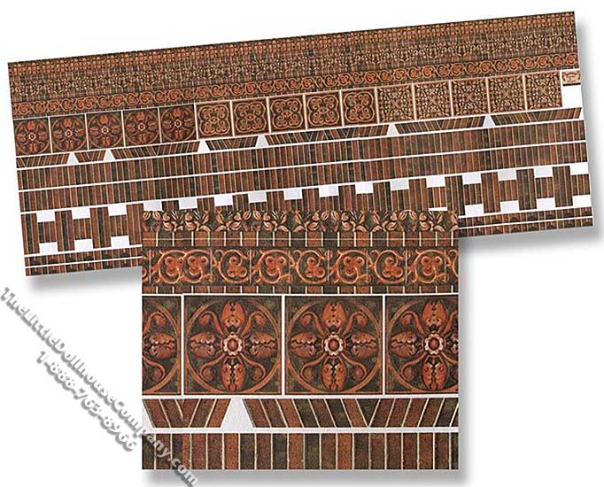 (image for) Miniature Embossed Exterior Decoration for Dollhouses
