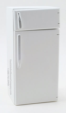 (image for) Dollhouse Miniature White Refrigerator