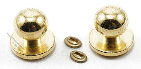(image for) Miniature Brass Door knob with Keyhole For Dollhouses, 4/pkg.