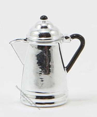 (image for) Miniature Silver Coffee Pot For Dollhouses