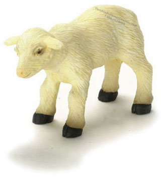 (image for) Dollhouse Scale Model Young Sheep
