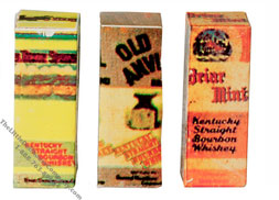 (image for) Miniature Whisky Bottle Box For Dollhouses