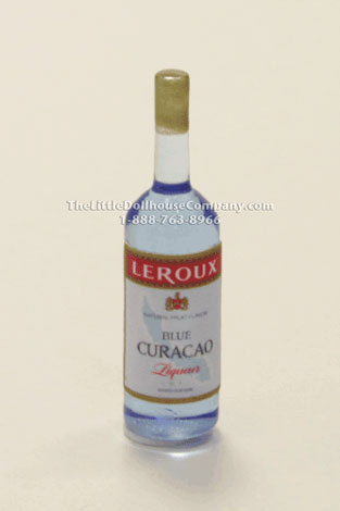(image for) Dollhouse Scale Model Replica Blue Curacao liquor