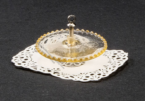 (image for) Miniature Amber Tidbit Server For Dollhouses