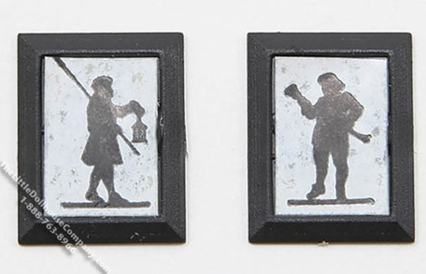 (image for) Miniature Town Crier/Lamplighter Silhouettes For Dollhouses