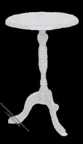 (image for) Miniature White Candlestick Table Kit For Dollhouses