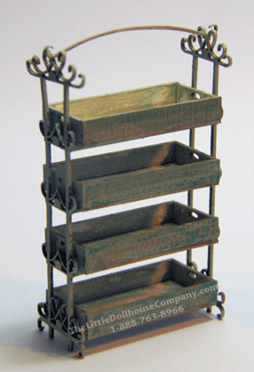 (image for) Miniature Storage Rack With Ornate Frame Kit