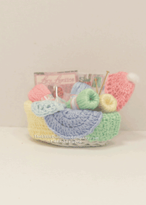 (image for) Miniature Crochet Basket For Dollhouses