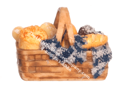 (image for) Miniature Bread Basket for Dollhouses