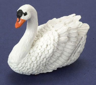 (image for) Dollhouse Scale Model White Swan