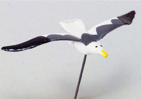 (image for) Miniature Flying Seagull For Dollhouses