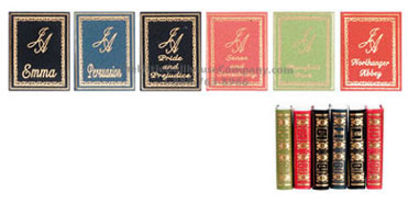 (image for) Miniature Jane Austen Books For Dollhouses