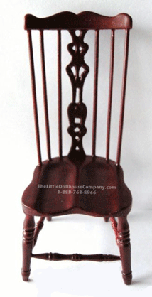 (image for) Miniature Country Windsor Side Chair for Dollhouses