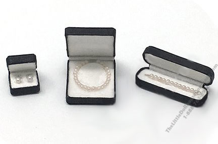 (image for) Dollhouse Miniature Jewelry Silver Pearl