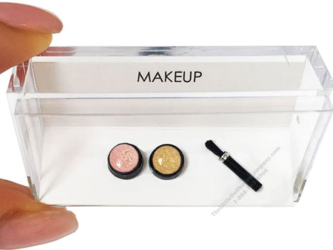 (image for) Dollhouse Miniature Makeup Cosmetic Blush Loose Powder Brush