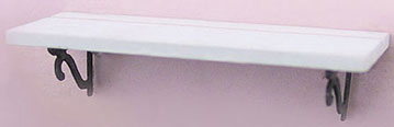 (image for) Miniature White Shelf for Dollhouses