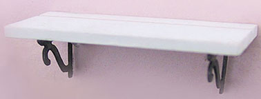 (image for) Miniature White Shelf for Dollhouses