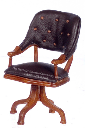 (image for) Miniature Ulysses Grant Swivel Chair for Dollhouses