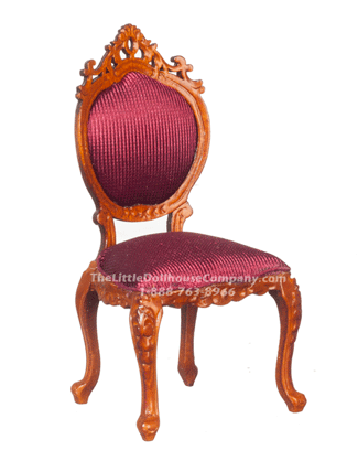 (image for) Miniature Queen Anne Side Chair for Dollhouses