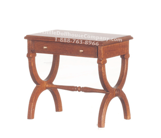 (image for) Miniature Walnut Table for Dollhouses