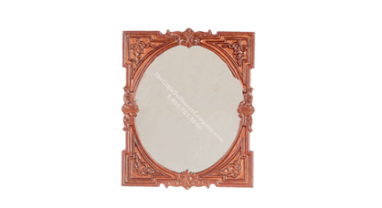 (image for) Miniature Walnut Windsor Mirror for Dollhouses