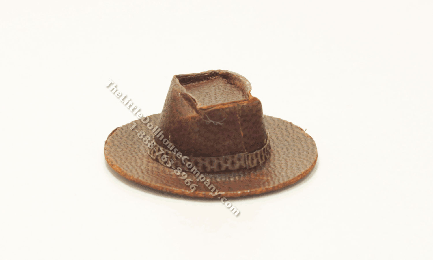 Miniature Leather Cowboy Hat for 