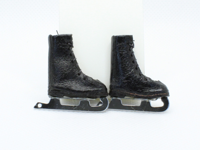 (image for) Miniature Figure Skates for Dollhouse, Black
