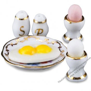 (image for) Miniature Fried Egg Breakfast For Dollhouses
