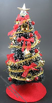 (image for) Miniature Christmas Tree with Trimming and Bells