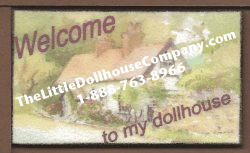 (image for) Miniature Cottage Welcome Mat for Dollhouses