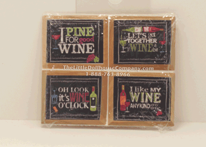 (image for) Miniature Chalkboard Wine Picture
