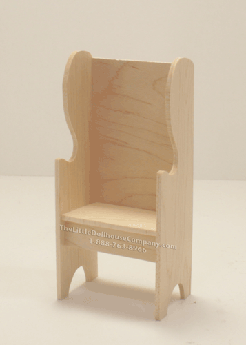 (image for) Miniature Unfinished Maple Deacons Chair