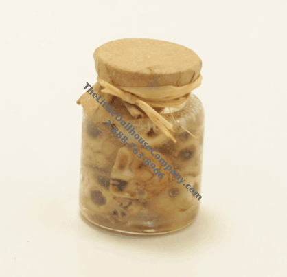 (image for) Miniature Halloween Jar of Skulls for Dollhouses