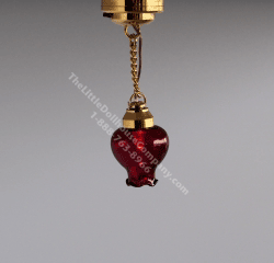 (image for) Miniature Battery Operated Red Brooklyn Heights Ceiling Light