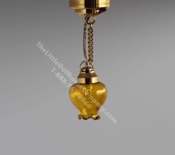 (image for) Miniature Battery Operated Yellow Brooklyn Heights Ceiling Light