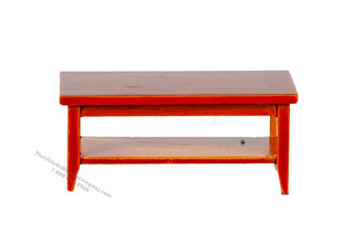 (image for) Miniature Walnut RS Rectangular Coffee Table For Dollhouses