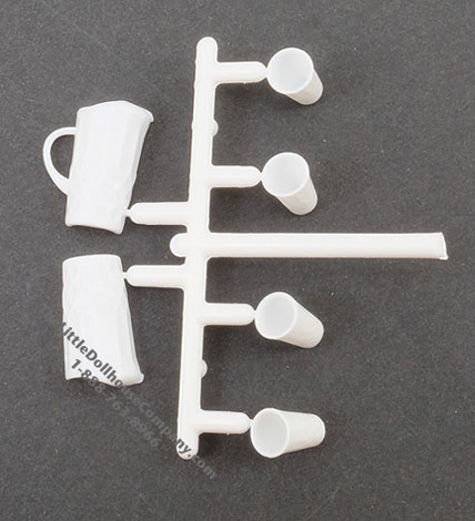 (image for) Miniature White Crystal Pitcher with 4 Tumblers Kit
