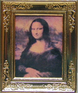 (image for) Dollhouse Scale Model Mona Lisa In Frame