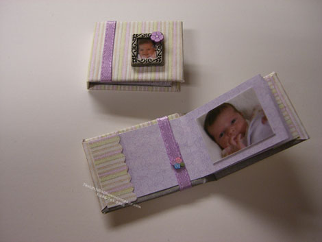 (image for) Miniature Scrapbook Photo Album of ‌Baby For Dollhouses
