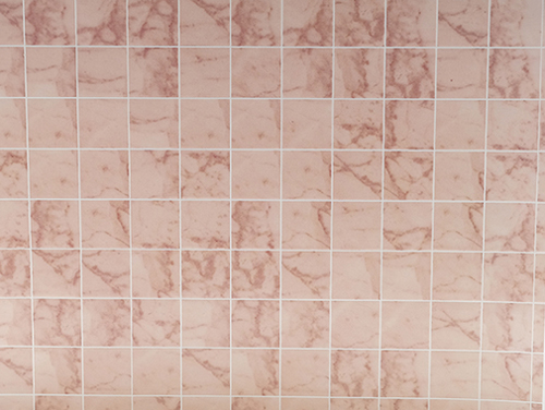 (image for) Miniature No Wax Floor Tile, Marble Pink