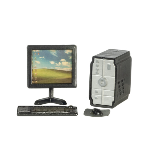 (image for) Dollhouse Scale Model Desktop Computer