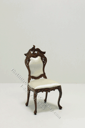 (image for) Miniature Walnut Chair with Cushion