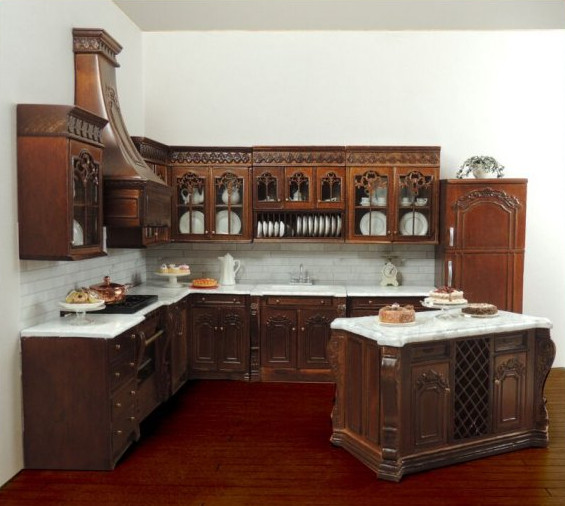 (image for) Julia's Twelve Piece Walnut Kitchen Set